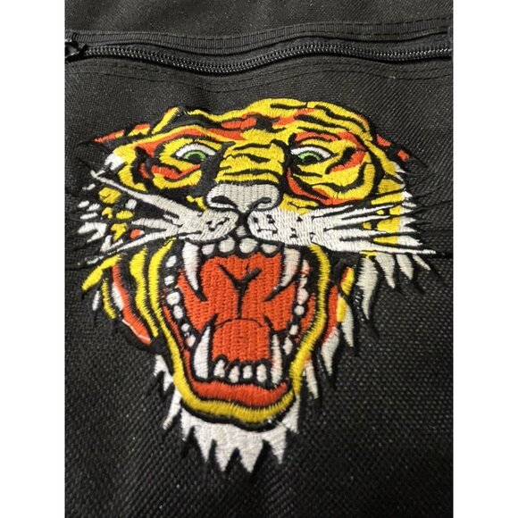 Ed Hardy by Christian Audigier Messenger Laptop Bag Pirate Ladies Tiger Canvas - Picture 5 of 16